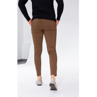 Camorra Chino Stretch Super Fit - DARK BROWN